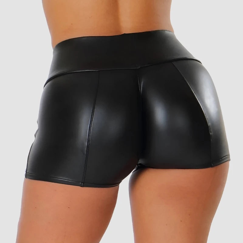 HUIA - Micro shorts moulant en Cuir