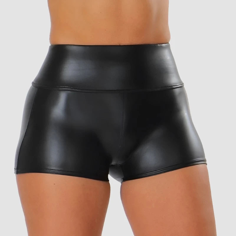 HUIA - Micro shorts moulant en Cuir